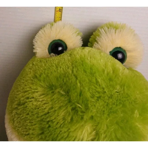 Valentines Plush Stuffed '16 Frog I Love You Heart Green Extra Soft NWOT #Toy40 - Picture 5 of 6